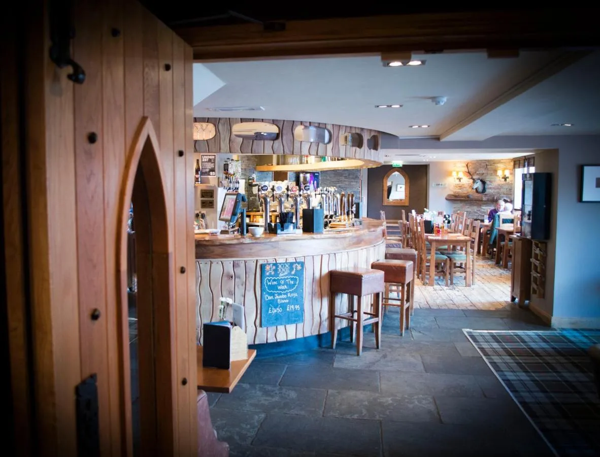 Bar with Scottish ales